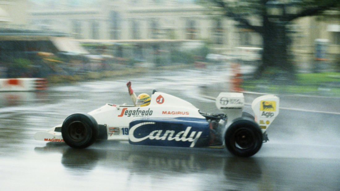 Ayrton Senna en su debut en la Fórmula 1