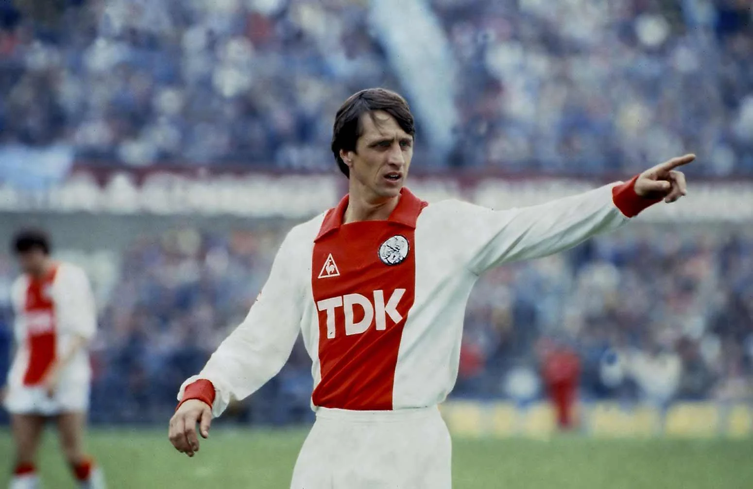 Imagen de bloque de Johan Cruyff en el Ajax en los 70