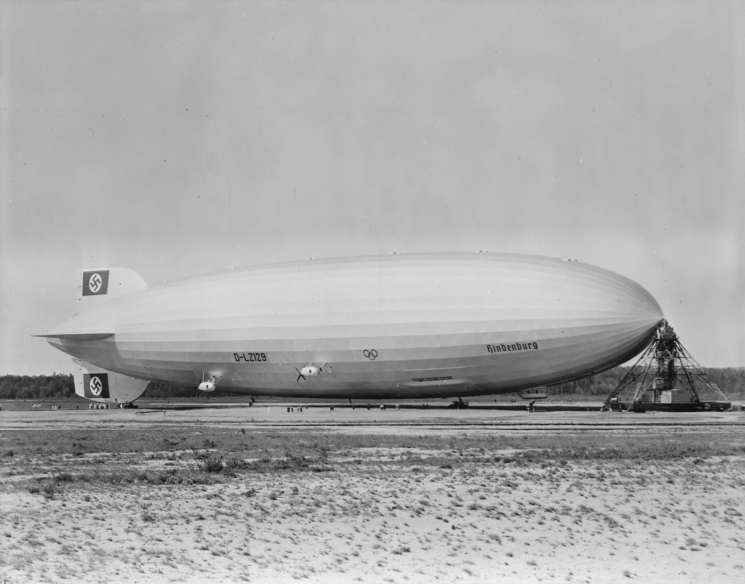 Imagen de bloque de la tragedia del Hindenburg